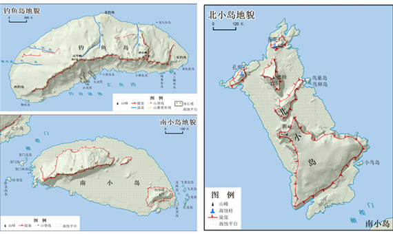 钓鱼岛最新地貌地形图图片