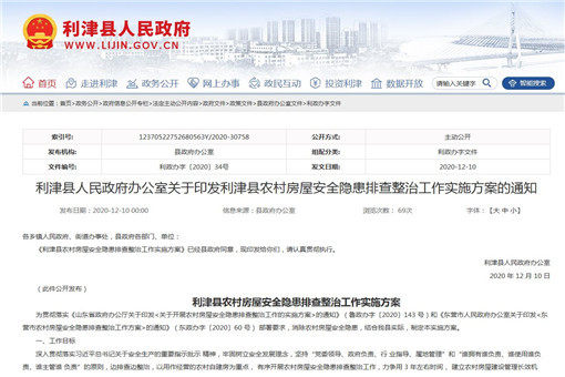利津县农村房屋安全隐患排查整治工作实施方案-截图